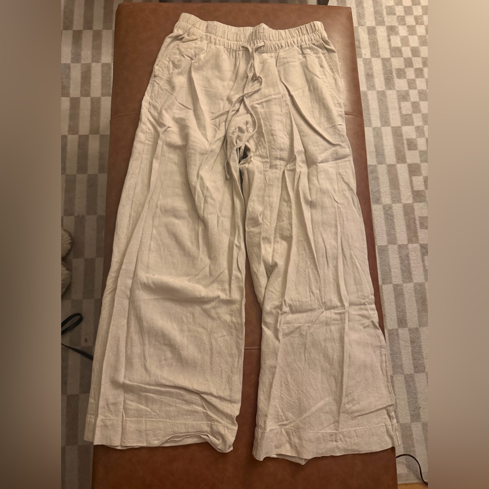 Target Cream Wide Leg Pants
